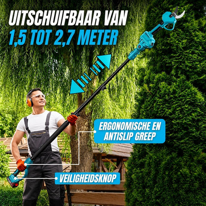 Teleskopstange zum Schneiden und Sägen in der Höhe – Braveld (Bild 3 von 3)