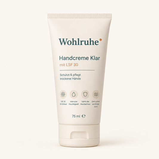 Wohlruhe Handcreme Klar · mit LSF 30